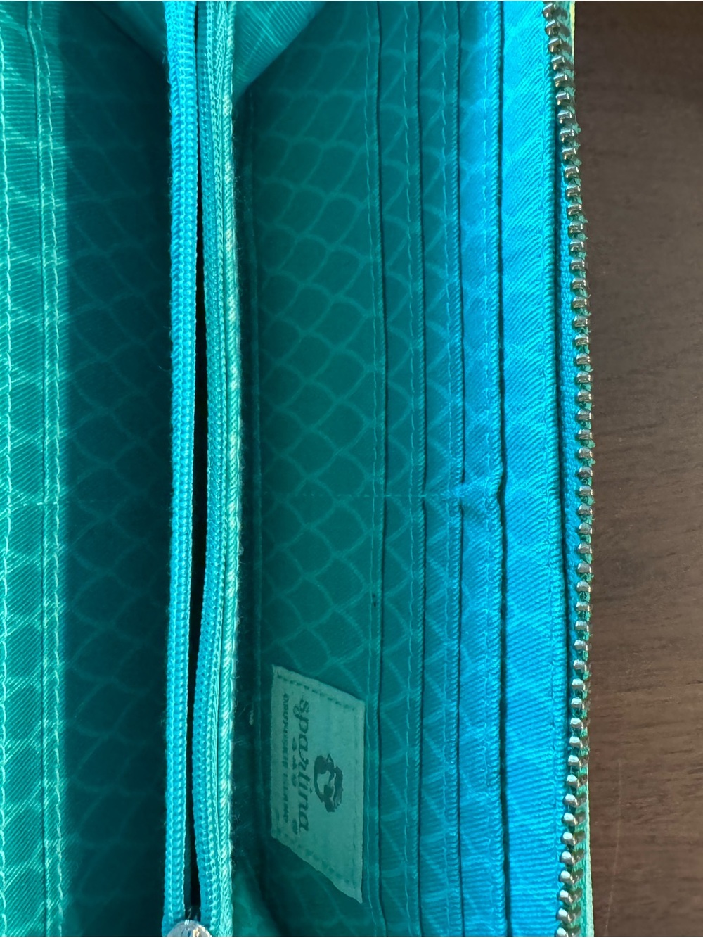 Vera Bradley Inspired (Spartina 449) Beachprint Tote and Wallet Set - Turquoise - Picture 7 of 7